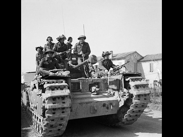 Бойцы Еврейской бригады на севере Италии. март 1945 года