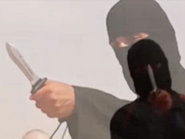 Кадр видеозаписи, распространенной боевиками "Исламского государства"