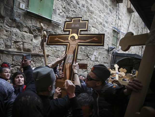 Крестный ход в Иерусалиме, 10.04.2015