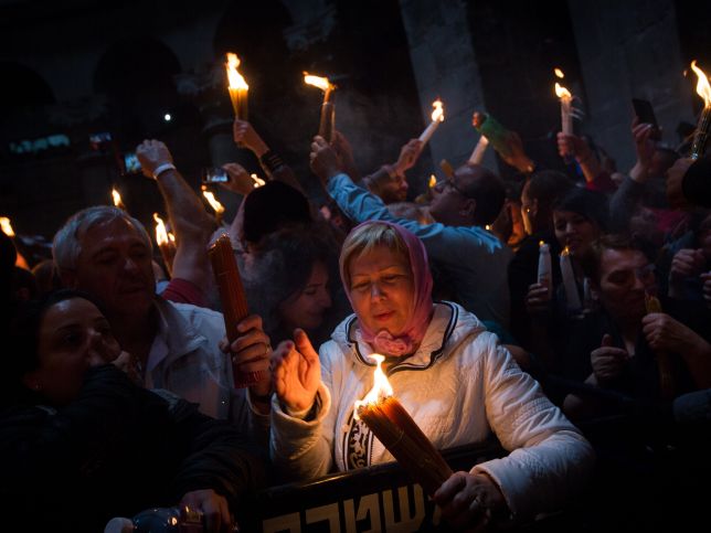 Схождение Благодатного огня в Иерусалиме. 11 апреля 2015 