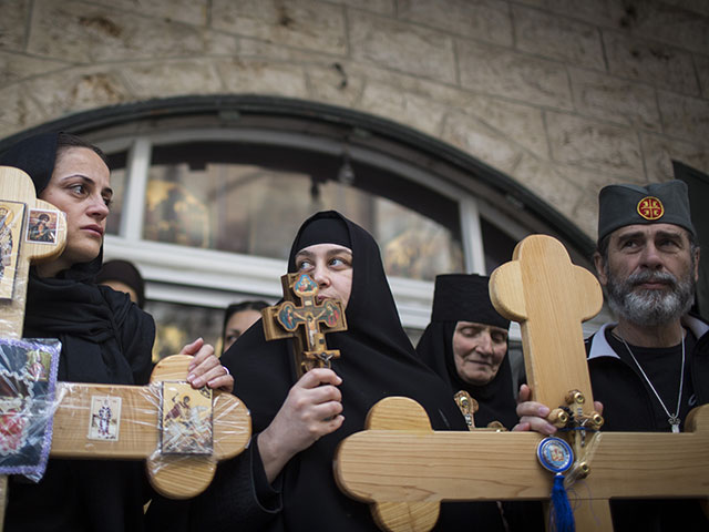 Пасхальное шествие в Иерусалиме. 10 апреля 2015 года