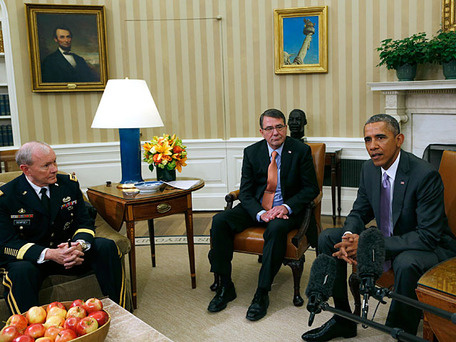 Барак Обама, Эштон Картер и Мартин Демпси