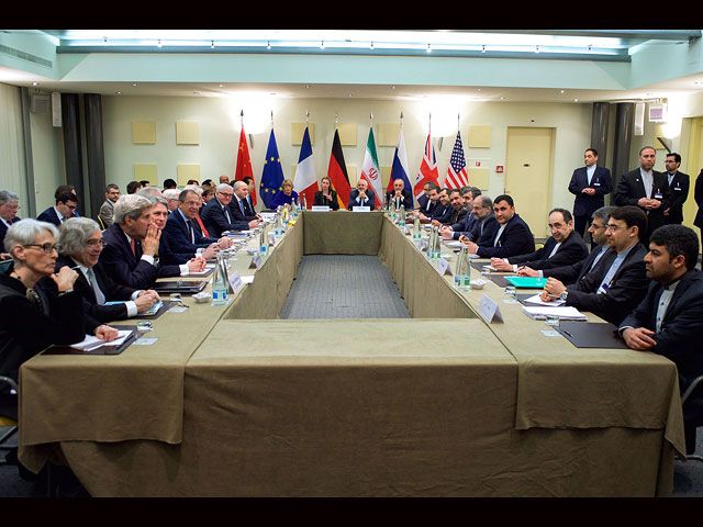 Переговоры между странами "шестерки" (США, Россия, Франция, Великобритания, Германия, Китай) и Ираном. Лозанна, 30 марта 2015 года