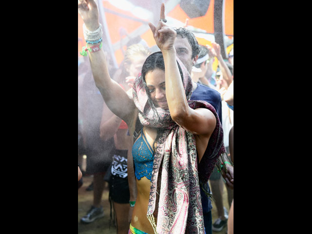 На фестивале Coachella, апрель 2015 года