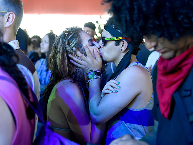 На фестивале Coachella, апрель 2015 года
