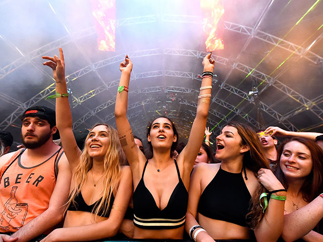 На фестивале Coachella, апрель 2015 года