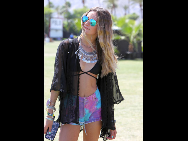 На фестивале Coachella, апрель 2015 года