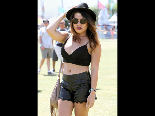 На фестивале Coachella, апрель 2015 года