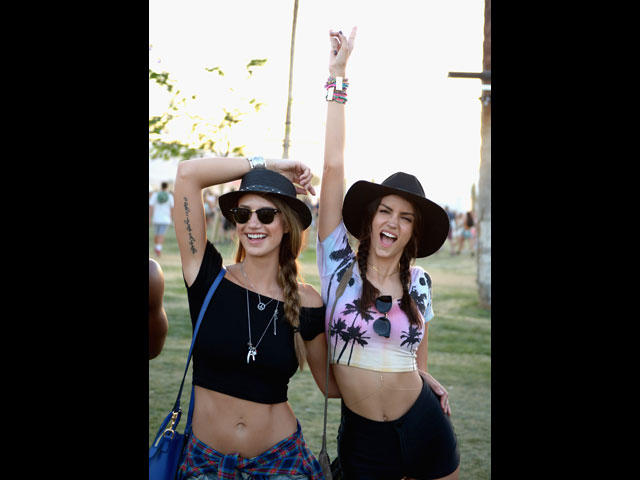 На фестивале Coachella, апрель 2015 года