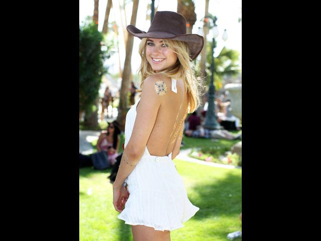 На фестивале Coachella, апрель 2015 года