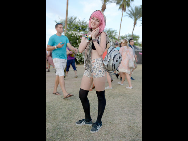 На фестивале Coachella, апрель 2015 года