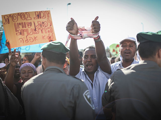 Демонстрация выходцев из Эфиопии в Иерусалиме: ранены двое полицейских  