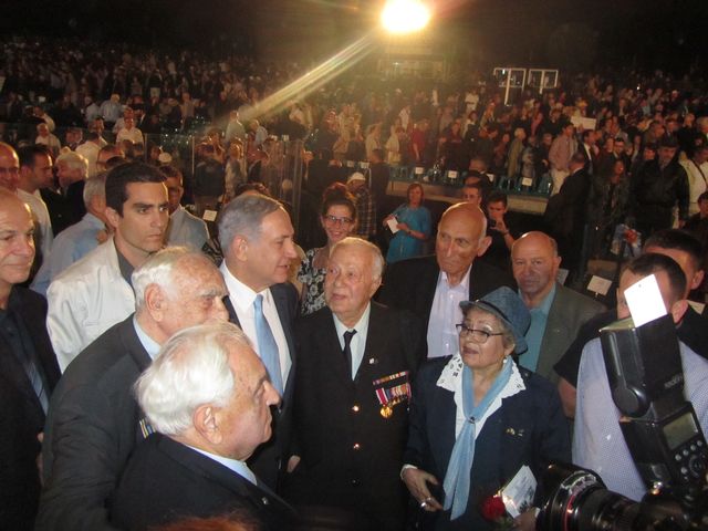 Премьер-министр Израиля Биньямин Нетаниягу на церемонии по случаю 70-й годовщины победы над нацистской Германией