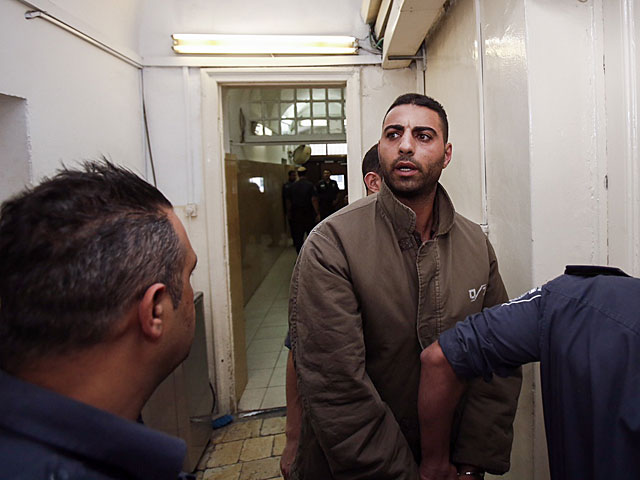 Фади Цалах в окружном суде Иерусалима, 27 апреля 2015 года