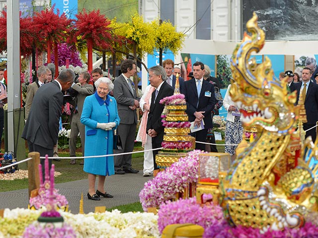 Королева Елизавета II на Chelsea Flower Show, май 2015 года