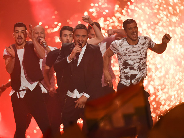 Выступление Надава Геджа на "Евровидении-2015". Вена, 21 мая 2015 года