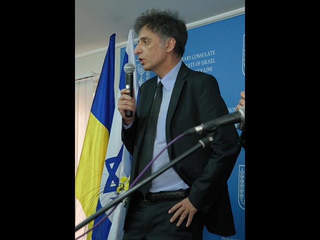 Посол Израиля в Украине Элиав Белоцерковский на открытии почетного консульства Израиля во Львове