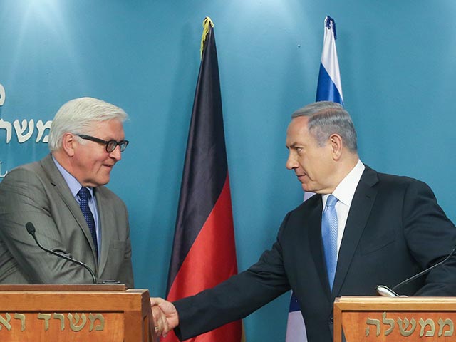 Франк-Вальтер Штайнмайер и Биньямин Нетаниягу. Иерусалим, 31 мая 2015 года