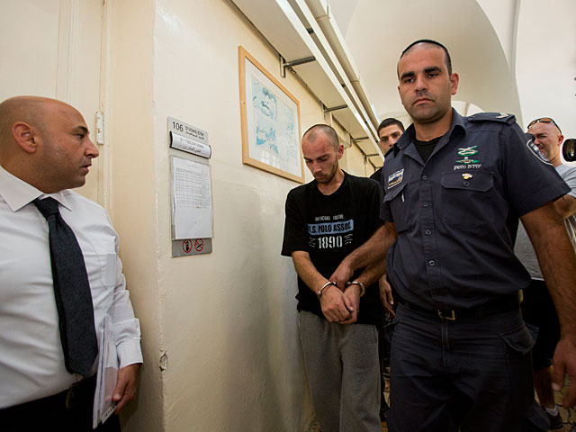 Один из подозреваемых в суде Иерусалима. 1 июня 2015 года