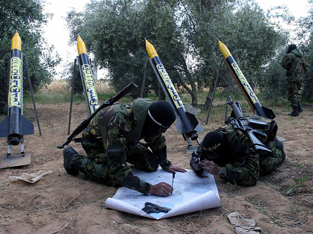 запуск ракет из Газы