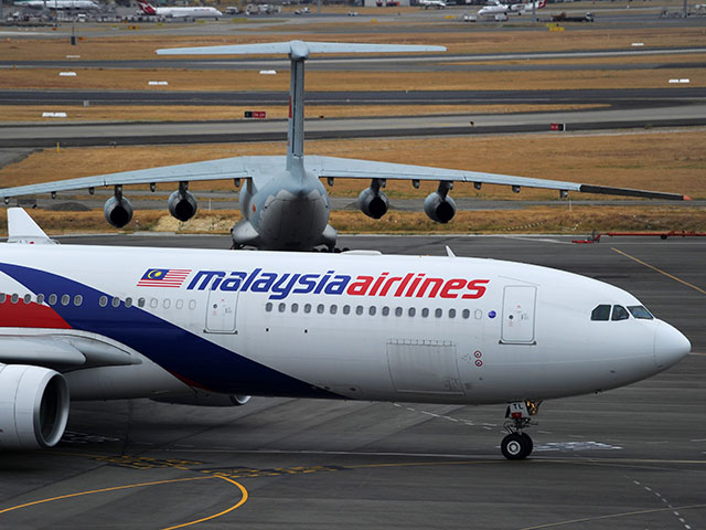 Cамолет  Malaysia Airlines (иллюстрация)