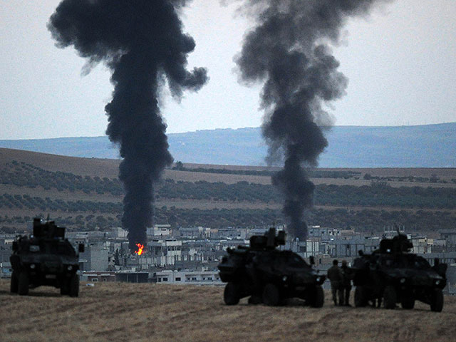 Боевые действия в районе Кобани (архив)