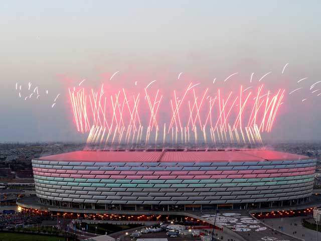 В Баку проходит церемония открытия первых Европейских игр