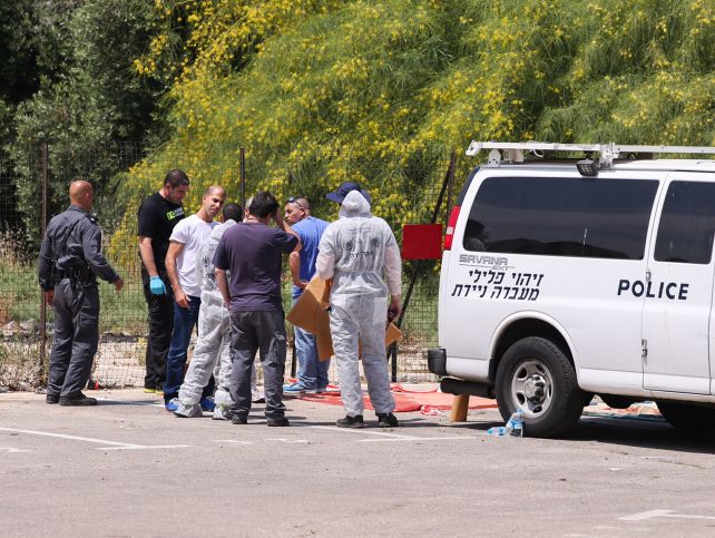 На месте обнаружение тела в Тель-Авиве, 06.06.2015