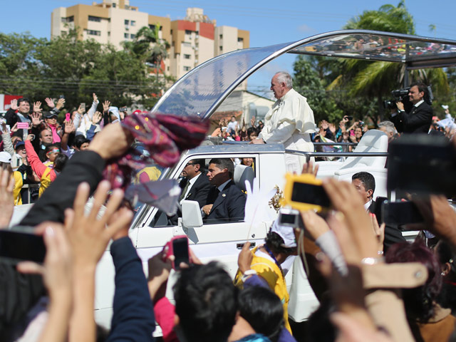 Папа Римский Франциск в Боливии. Июль 2015 года