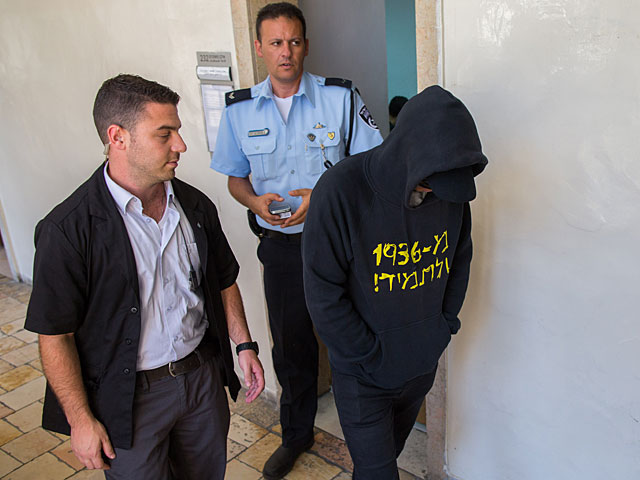 Один из подозреваемых в суде Иерусалима. 21 июля 2015 года