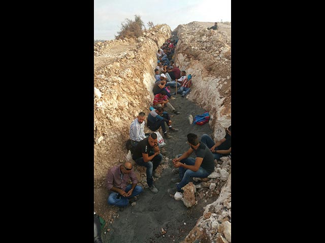 Полиция и погранслужба задержали около Оранит 120 палестинских нелегалов  