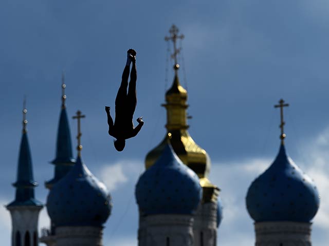 Cоревнования  по  хай-дайвингу на чемпионате мира в Казани