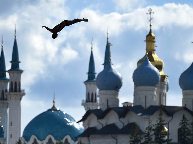 Cоревнования  по  хай-дайвингу на чемпионате мира в Казани