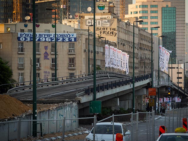 Строительство "красной линии" метротрамвая в Тель-Авиве