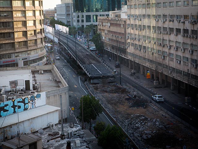 Строительство "красной линии" метротрамвая в Тель-Авиве