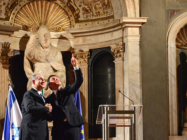 Биньямин Нетаниягу и Маттео Ренци. Флоренция, 29 августа 2015 года
