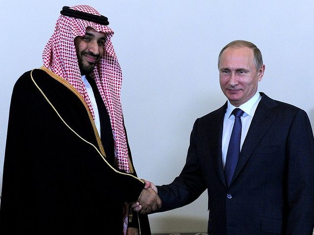 Вице-кронпринц Саудовской Аравии Мухаммад и Владимир Путин