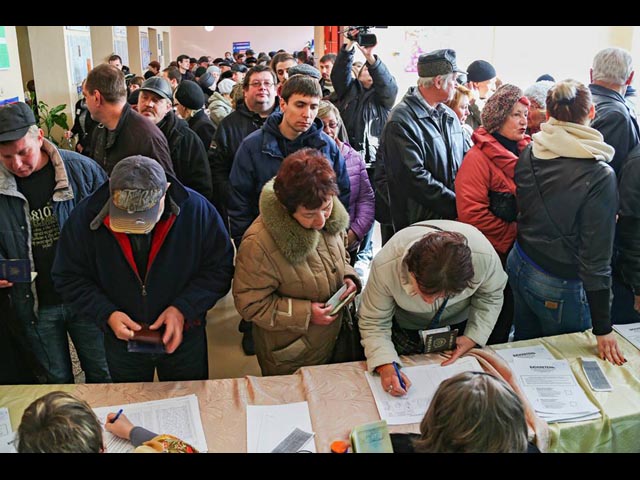 Во время выборов в ДНР. 2 ноября 2014 года   