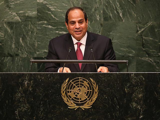 Абд аль-Фаттах ас-Сиси на 70-й Генеральной ассамблее ООН. 28 сентября 2015 года