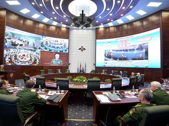 Национальный центр управления обороной Российской Федерации (зал управления и взаимодействия)