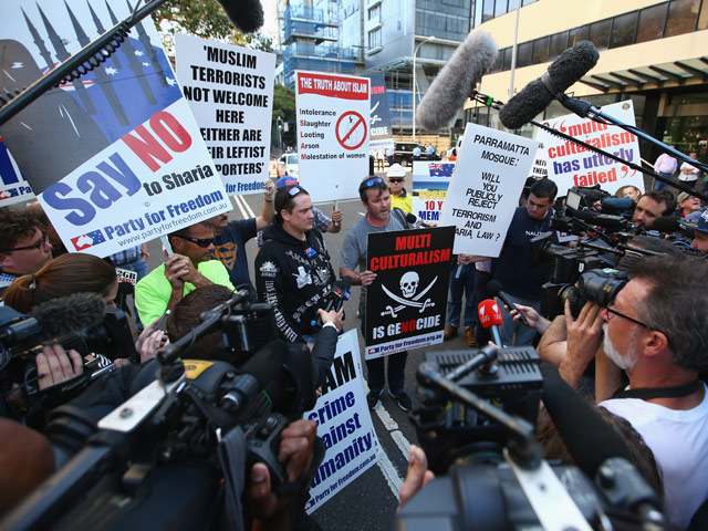 Противостояние происламских и антиисламских активистов в Сиднее. 9 октября 2015 года