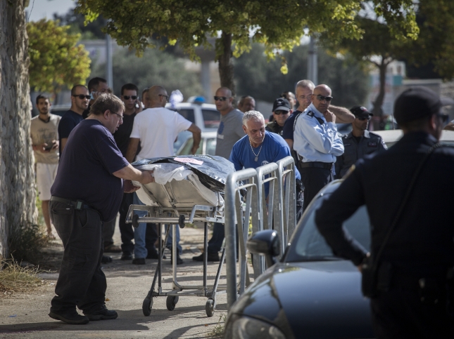 На месте теракта в Армон а-Нацив. Иерусалим, 17.10.2015