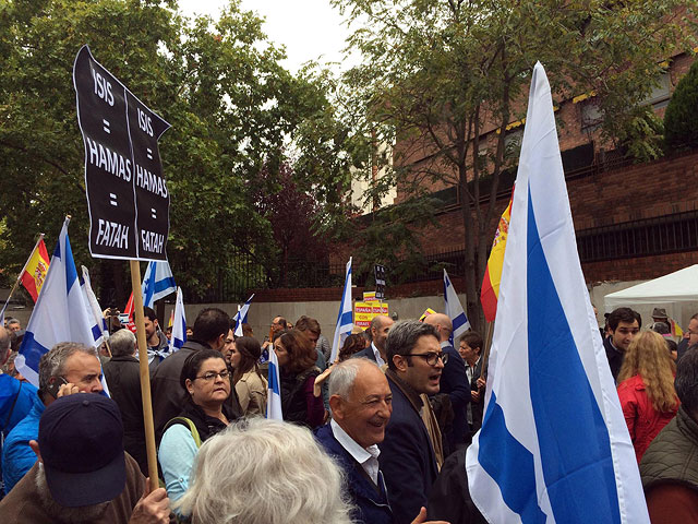 Митинг солидарности с Израилем в Мадриде. 18 октября 2015 года