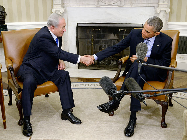 Биньмин Нетаниягу и Барак Обама в Вашингтоне. 9 ноября 2015 года