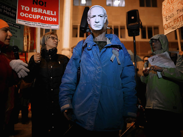 Протест против визита Биньямина Нетаниягу в     Вашингтоне