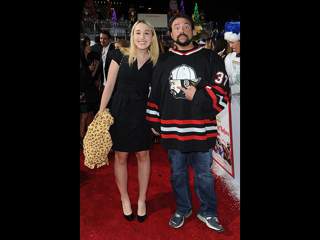 Дженнифер Швалбах и Кевин Смит на премьере "The Night Before" в Лос-Анджелесе