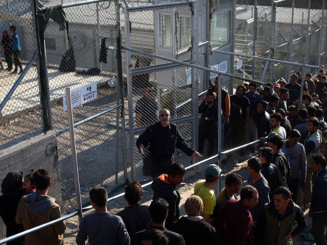 Беженцы на границе Греции. Ноябрь 2015 года