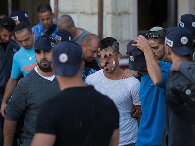 Задержание подозреваемого в совершении теракта на улице Шамгар. Иерусалим, 29 ноября 2015 года 