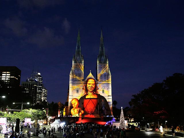 Собор Девы Марии в Сиднее. 16 декабря 2015 года