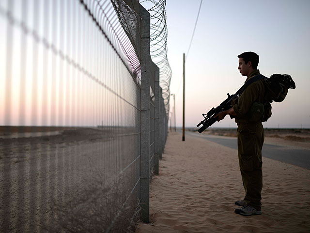 Забор на границе Израиля и Газы